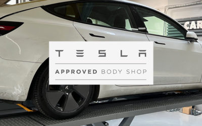 Tesla karrosseriværksted
